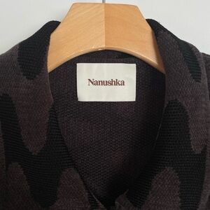 Nanushka Wavy Patterned Cardigan